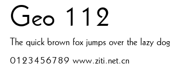 Geo 112.ttf字體轉換器圖片