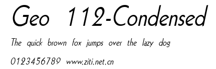Geo 112-Condensed.ttf字體轉換器圖片