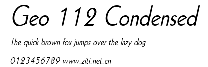 Geo 112 Condensed.ttf字體轉換器圖片