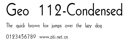 Geo 112-Condensed.ttf字體轉換器圖片