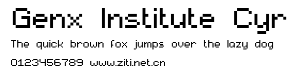 Genx Institute Cyr.ttf字體轉換器圖片