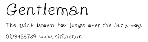 Gentleman.ttf字體轉換器圖片