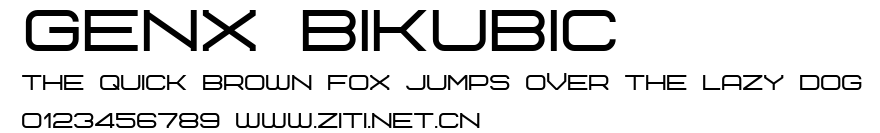Genx BiKubic.ttf字體轉換器圖片
