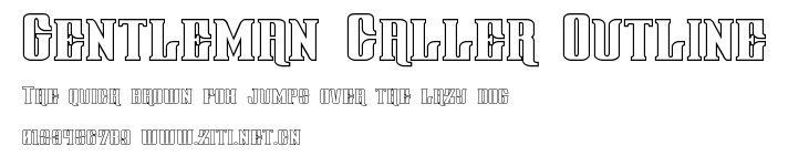 Gentleman Caller Outline.ttf字體轉換器圖片
