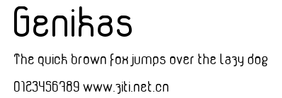 Genikas.ttf字體轉換器圖片