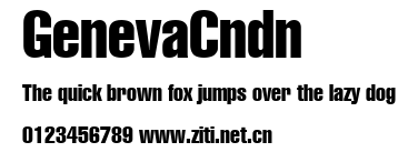 GenevaCndn.ttf字體轉換器圖片
