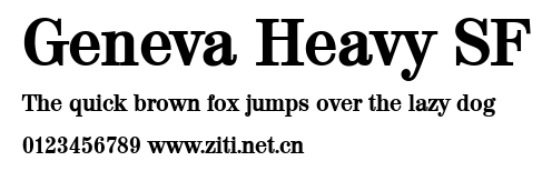 Geneva Heavy SF.ttf字體轉換器圖片