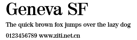 Geneva SF.ttf字體轉換器圖片