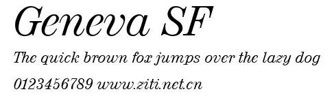 Geneva SF.ttf字體轉換器圖片