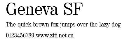 Geneva SF.ttf字體轉換器圖片