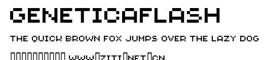 GeneticaFlash.ttf字體轉換器圖片