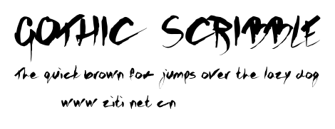 GOTHIC SCRIBBLE.ttf字體轉換器圖片