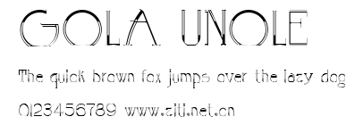 GOLA UNOLE.ttf字體轉換器圖片