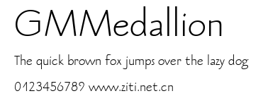 GMMedallion.ttf字體轉換器圖片
