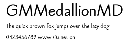 GMMedallionMD.ttf字體轉換器圖片