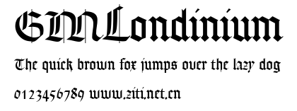 GMLondinium.ttf字體轉換器圖片