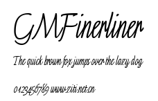 GMFinerliner.ttf字體轉換器圖片