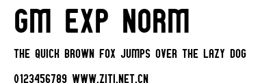 GM Exp Norm.ttf字體轉換器圖片