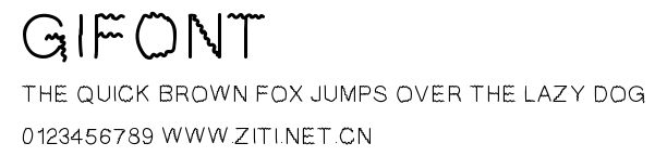 GIfont.ttf字體轉換器圖片