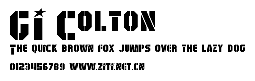 GI Colton.otf字體轉換器圖片