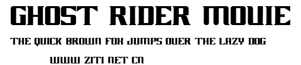 GHOST RIDER MOVIE.ttf字體轉換器圖片
