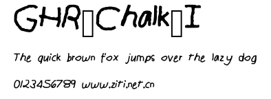 GHR_Chalk_I.ttf字體轉換器圖片