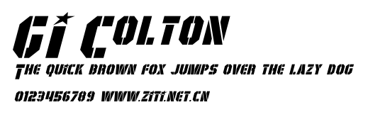 GI Colton.otf字體轉換器圖片