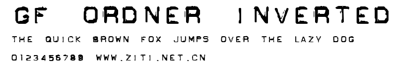 GF Ordner Inverted.ttf字體轉換器圖片
