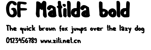 GF Matilda bold.ttf字體轉換器圖片