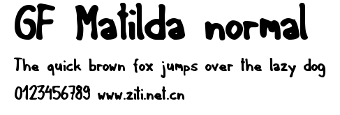 GF Matilda normal.ttf字體轉換器圖片