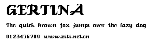 GERTINA.ttf字體轉換器圖片