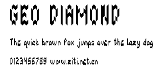GEO DIAMOND.ttf字體轉換器圖片