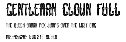 GENTLEMAN CLOWN FULL.otf字體轉換器圖片