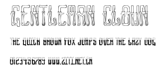 GENTLEMAN CLOWN.otf字體轉換器圖片