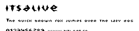 itsalive.ttf字體轉換器圖片