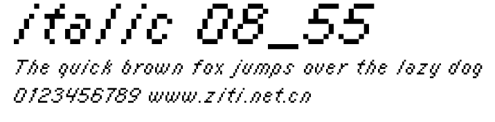 italic 08_55.ttf字體轉換器圖片