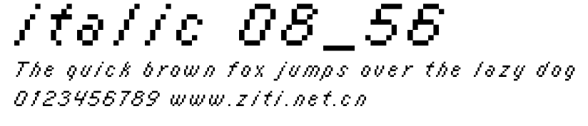 italic 08_56.ttf字體轉換器圖片