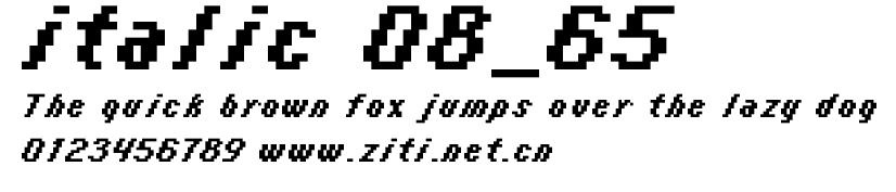 italic 08_65.ttf字體轉換器圖片