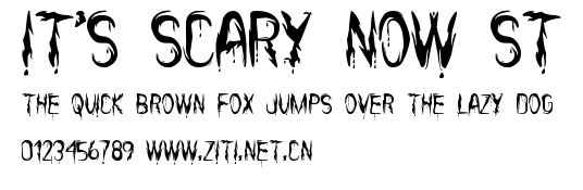 it's Scary Now St.ttf字體轉換器圖片