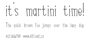 it's martini time!.ttf字體轉換器圖片