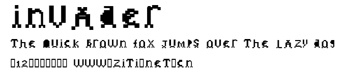 invader.ttf字體轉換器圖片