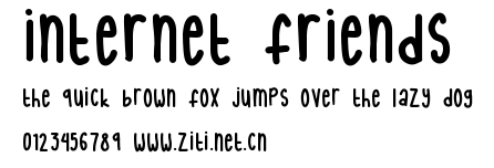 internet friends.ttf字體轉換器圖片