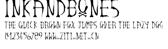 inkandbones.otf字體轉換器圖片