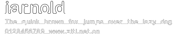 iarnold.ttf字體轉換器圖片