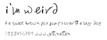 i'mweird.ttf字體轉換器圖片