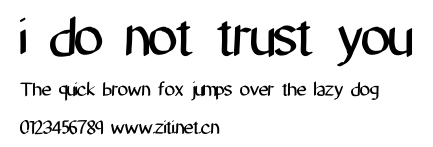 i do not trust you.ttf字體轉換器圖片