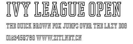 Ivy League Open.ttf字體轉換器圖片