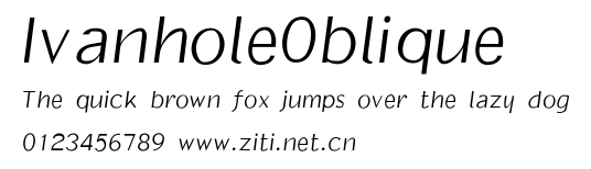 IvanholeOblique.ttf字體轉換器圖片