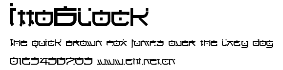 IttoBlock.ttf字體轉換器圖片