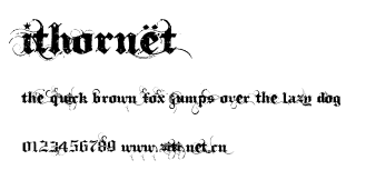 Ithornët.otf字體轉換器圖片